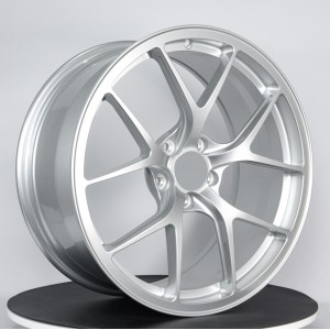 Single-piece high-strength lightweight brushed forged wheels