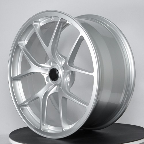 Single-piece high-strength lightweight brushed forged wheels