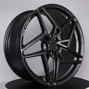 Single-piece lightweight five-pointed star forged wheels