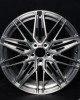 Single-piece rivet recessed high-gloss fuel-efficient forged wheels