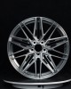 Single-piece rivet recessed high-gloss fuel-efficient forged wheels