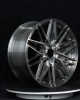 Single-piece rivet recessed high-gloss fuel-efficient forged wheels