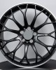 Lightweight and fuel-efficient custom forged wheels in bright black