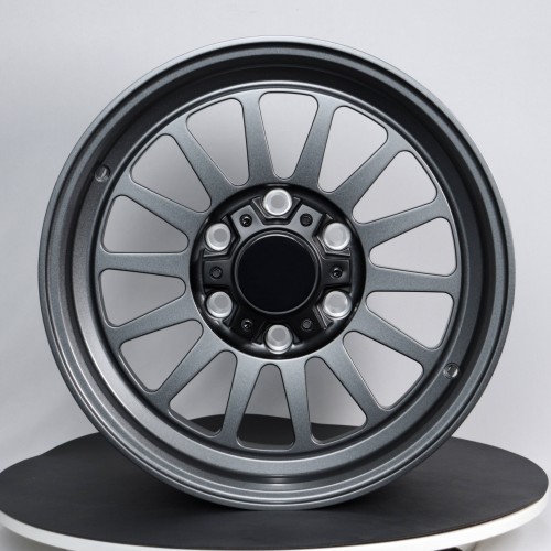 Matte Gunmetal Gray Custom Forged Off-Road Wheels