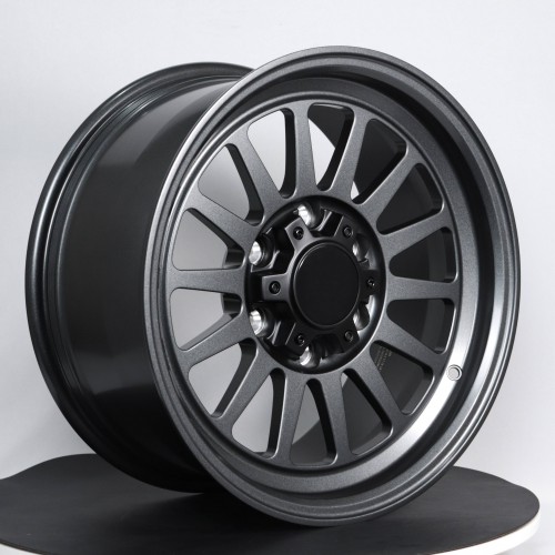 Matte Gunmetal Gray Custom Forged Off-Road Wheels