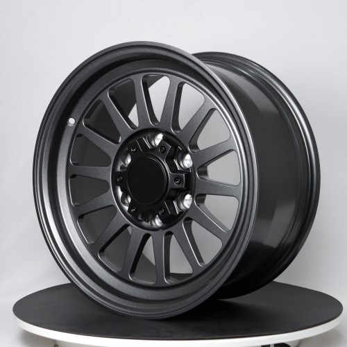 Matte Gunmetal Gray Custom Forged Off-Road Wheels