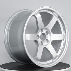 Wholesale custom forged wheels in bright silver