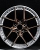 Dark copper brushed high-end multi-size fuel-efficient double-piece forged wheels