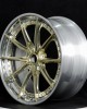 Double piece jelly gold custom forged wheels