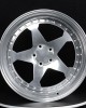 Double-piece concave fuel-saving five-pointed star custom forged wheels