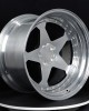 Double-piece concave fuel-saving five-pointed star custom forged wheels