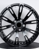 Custom forged wheels with matte black milling and bright nails