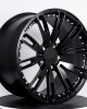 Custom forged wheels with matte black milling and bright nails