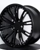 Custom forged wheels with matte black milling and bright nails