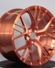 Gold bronze lightweight explosion-proof single-piece forged wheels