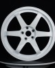 Lightweight explosion-proof forged wheels with bright white ceramic texture