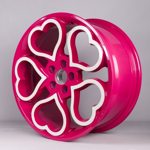 Pink heart lightweight high-speed hot forged wheels