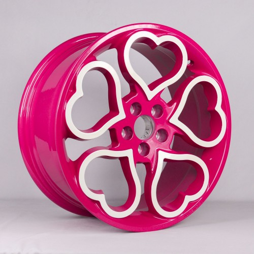 Pink heart lightweight high-speed hot forged wheels