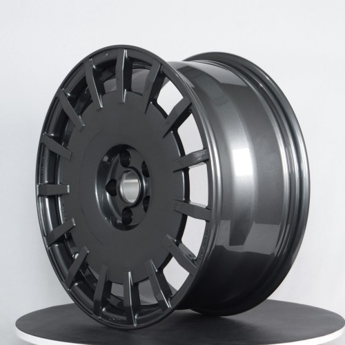 Bright black high-strength lightweight custom hot forged wheels