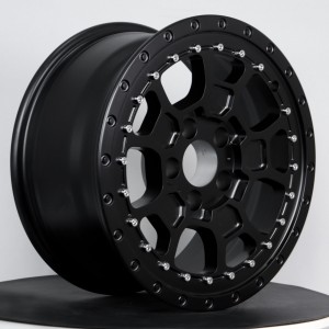 Matte black high quality lightweight hot forged off-road wheels