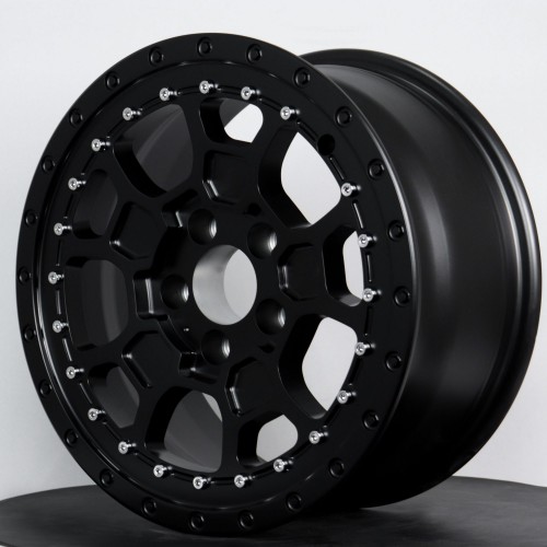 Matte black high quality lightweight hot forged off-road wheels