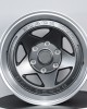 Super concave five-stripe deep gun gray large throw off-road forged wheels