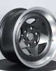 Super concave five-stripe deep gun gray large throw off-road forged wheels