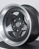 Super concave five-stripe deep gun gray large throw off-road forged wheels